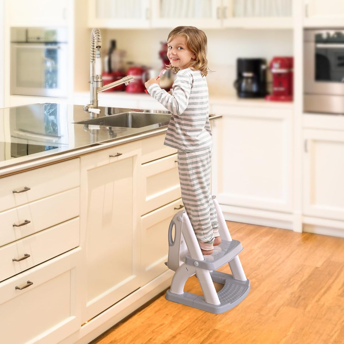 Enamel Grey 8898 New Sector-Shape Toddler Toilet Seat