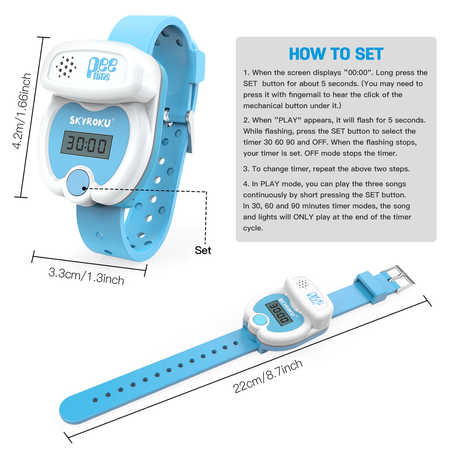 Potty Training Watch - Blue