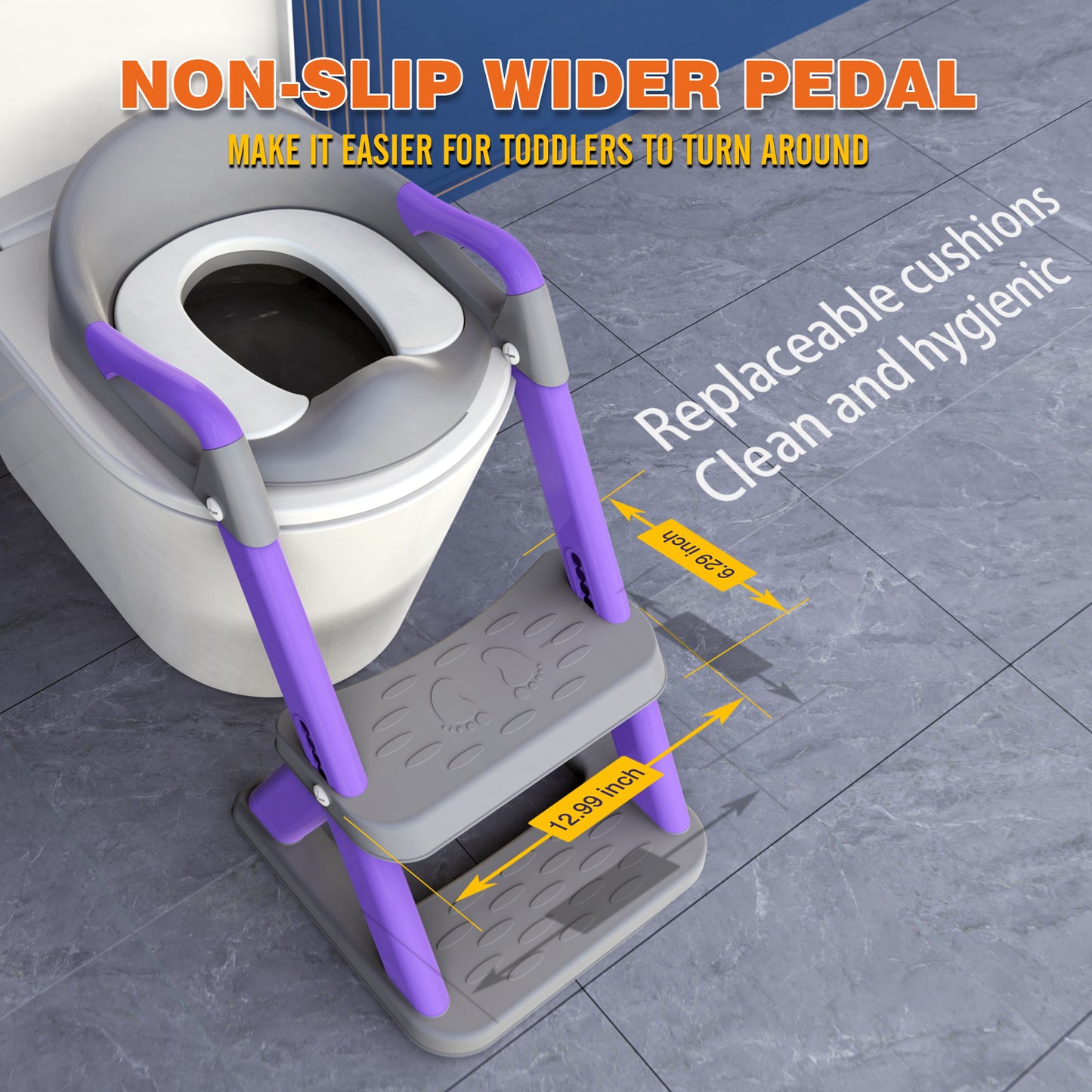 Lavender Purple 8868 New Triangular Toddler Toilet Seat