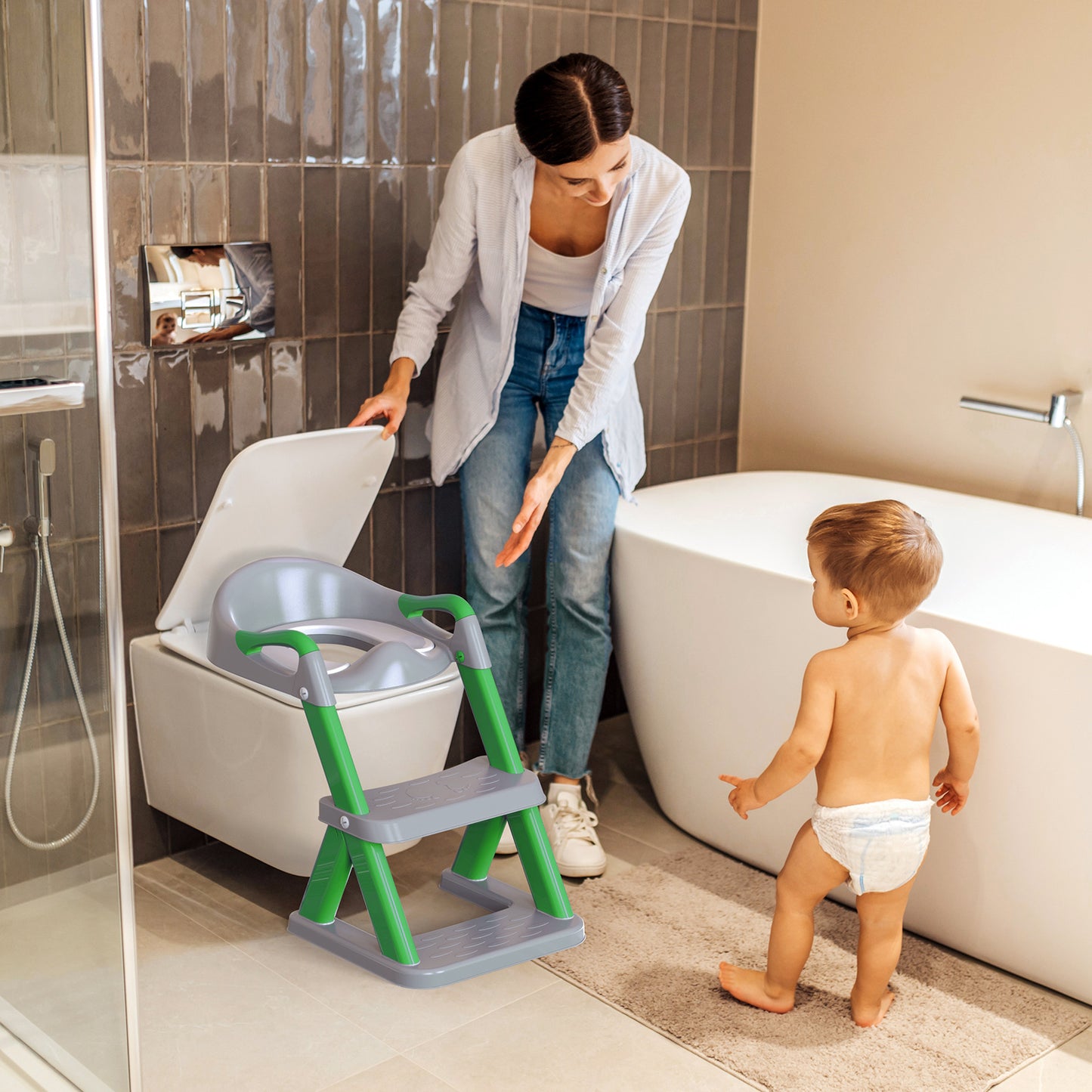 Emerald Green 8868 New Triangular Toddler Toilet Seat