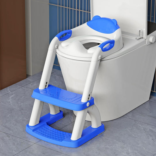 Sapphire Blue New Sector-Shape Toddelr Toilet Seat