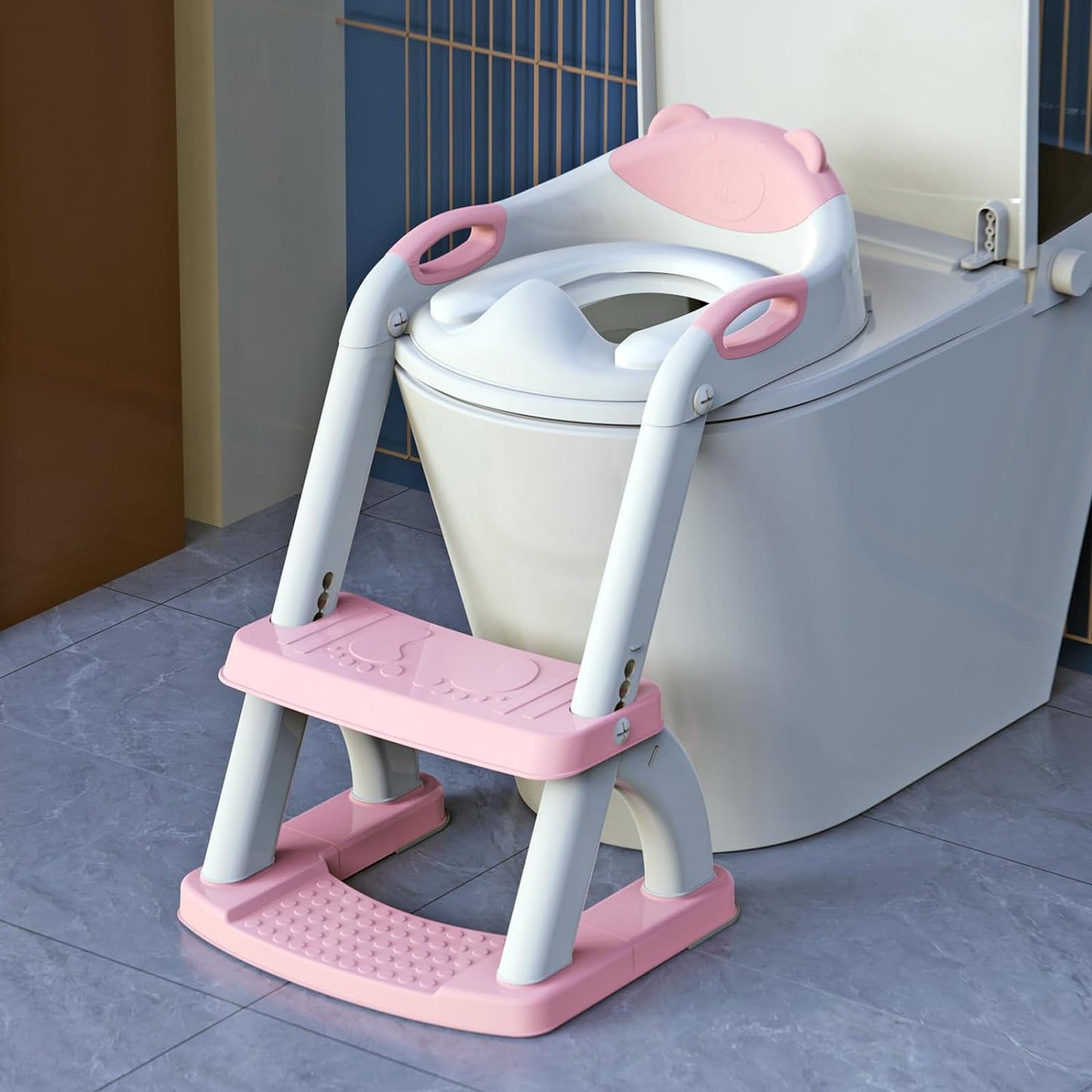 Pale Pink 8898 New Sector-Shape Toddler Toilet Seat