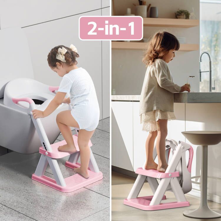 Pink 8868 New Triangular Toddler Toilet Seat