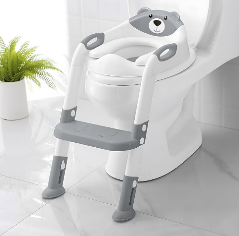 Grey 8838  Potty Training Seat with Ladder