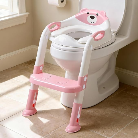 Pink 8838 Potty Training Seat with Ladder