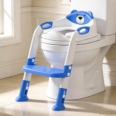 Navy Blue 8838 Potty Training Seat with Ladder