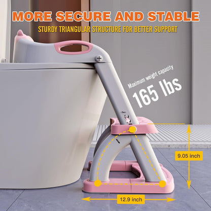 Pale Pink 8898 New Sector-Shape Toddler Toilet Seat