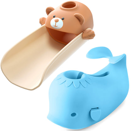 SKYROKU Toddler Faucet Extender & Bathtub Spout Cover Set