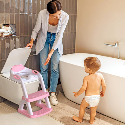 Pale Pink 8898 New Sector-Shape Toddler Toilet Seat