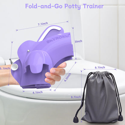 Foldable & Portable Travel Potty Seat - Purple