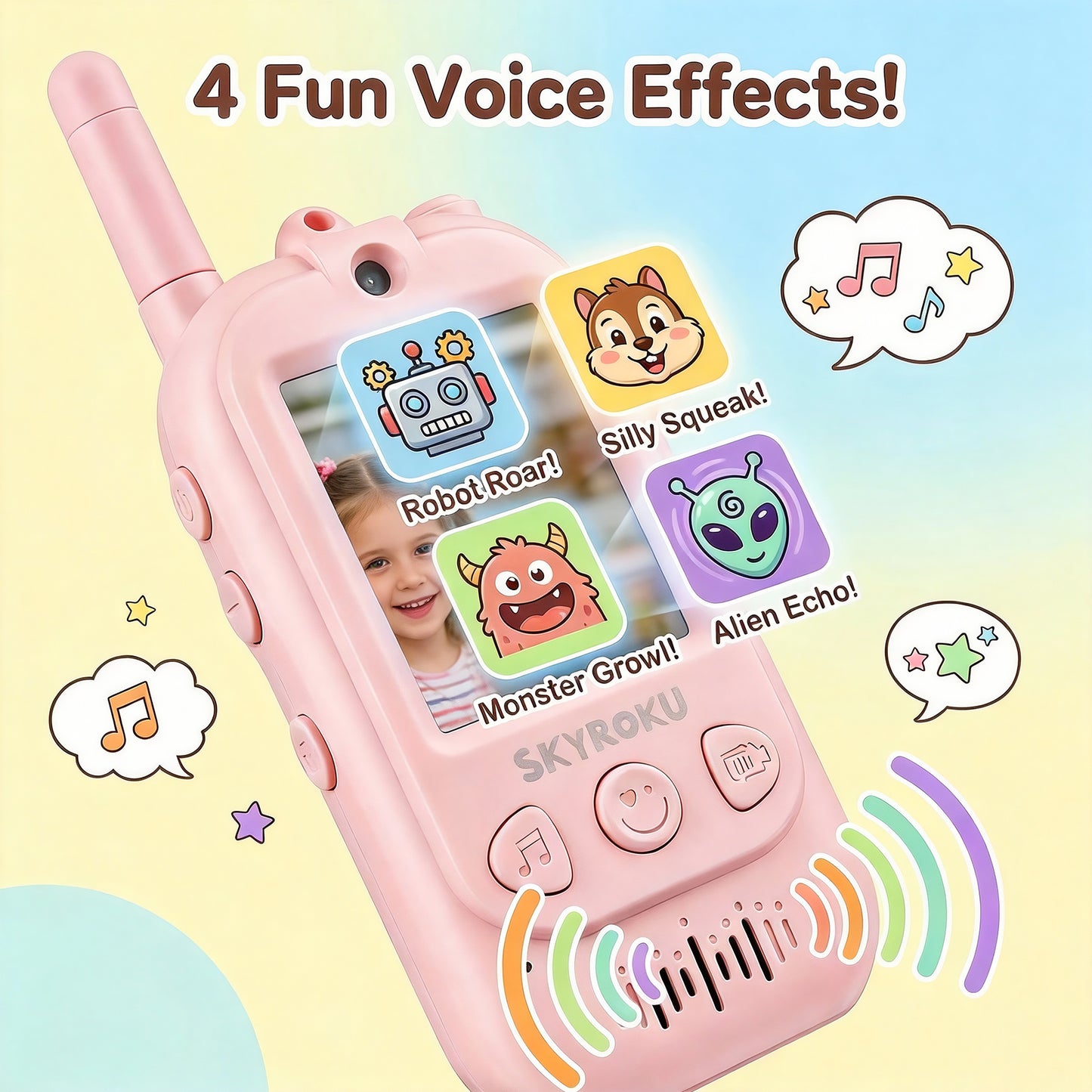 Video Walkie Talkies for Kids (Blue + Pink)