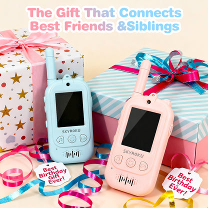 Video Walkie Talkies for Kids (Blue + Pink)