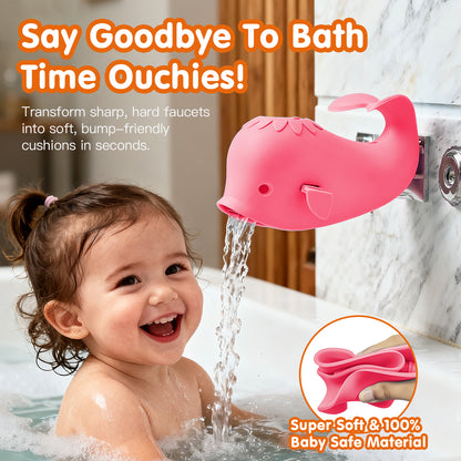 SKYROKU Toddler Faucet Extender & Bathtub Spout Cover Set