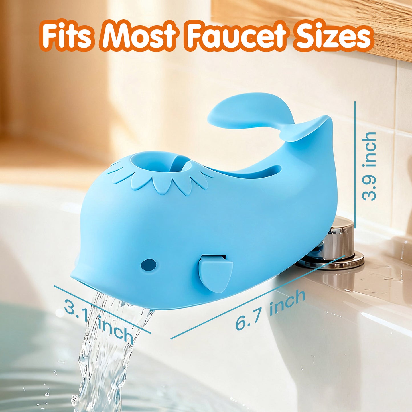 SKYROKU Toddler Faucet Extender & Bathtub Spout Cover Set