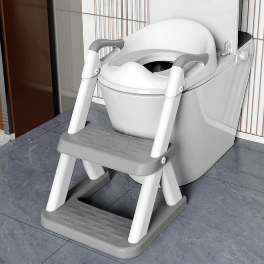 Classic Grey New Triangular Toddler Toilet Seat