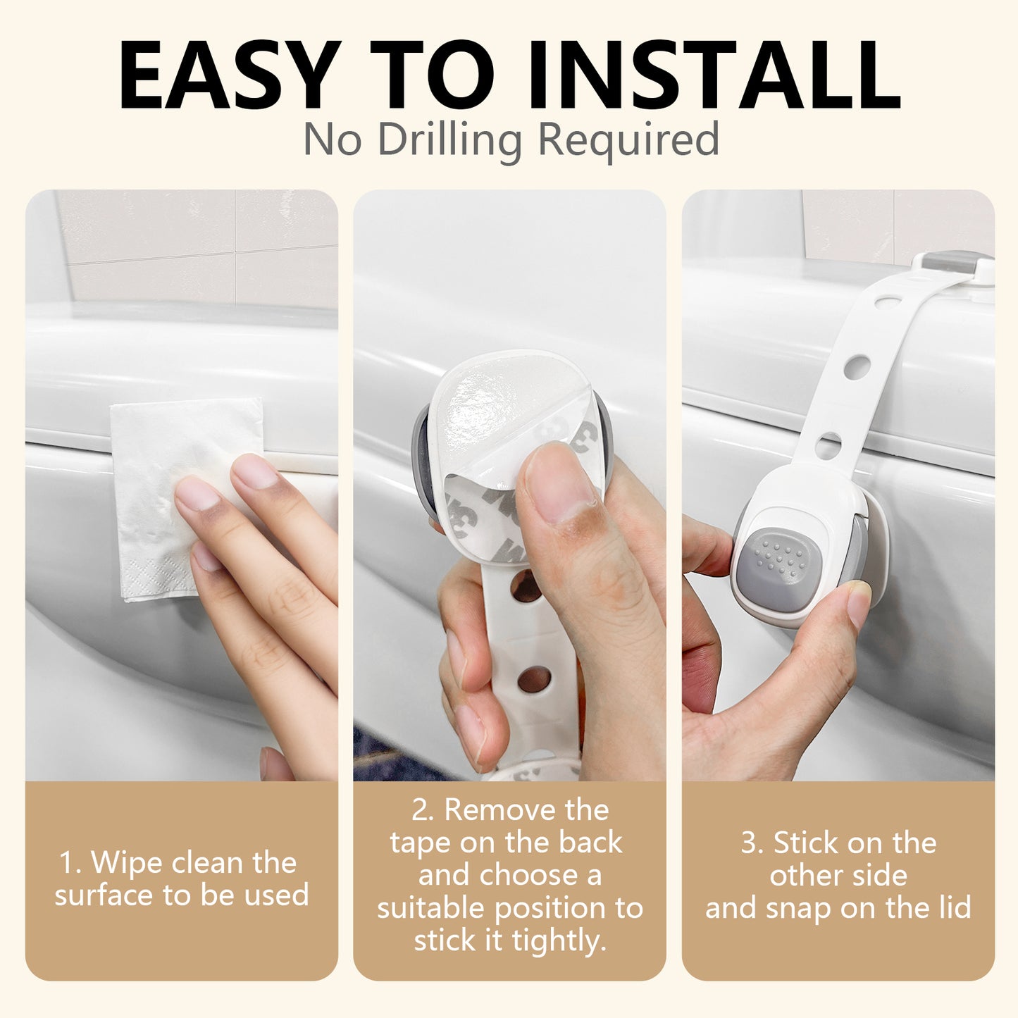 Baby Proof Toilet Lock (2-Pack)