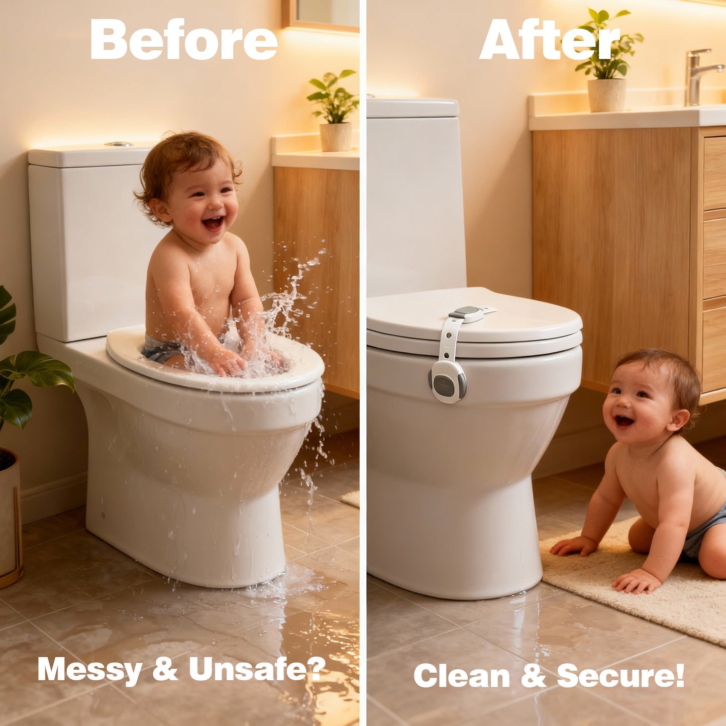 Baby Proof Toilet Lock (2-Pack)