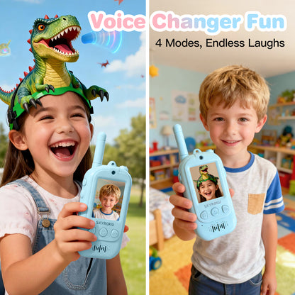 Video Walkie Talkies for Kids (Blue + Blue)