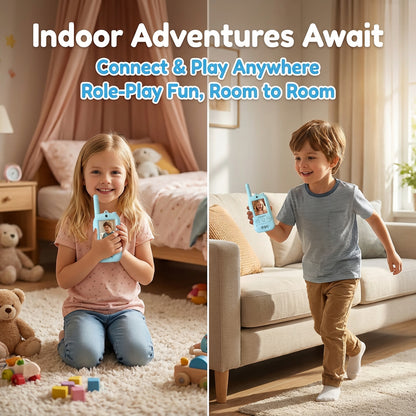 Video Walkie Talkies for Kids (Blue + Blue)