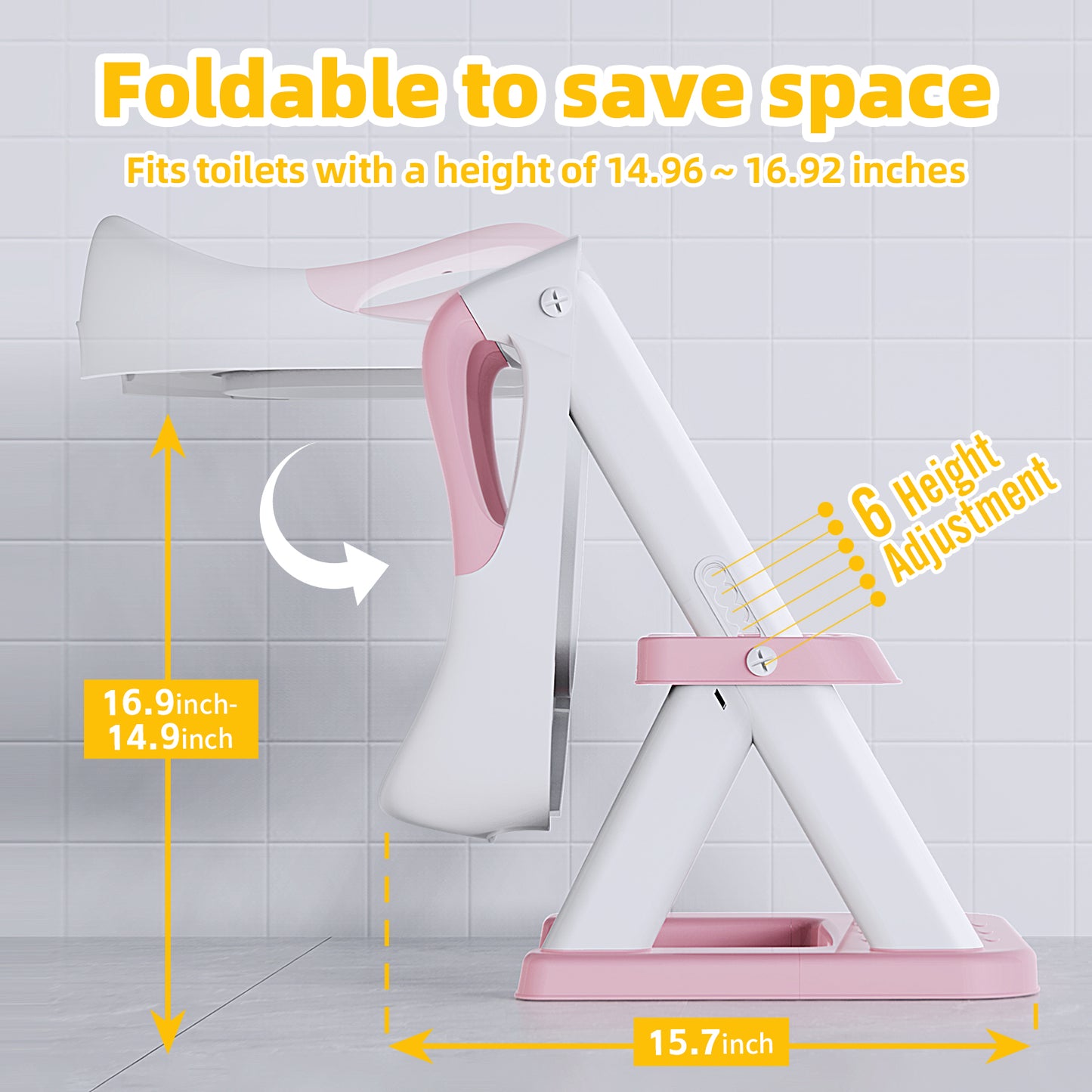 Pink 8868 New Triangular Toddler Toilet Seat