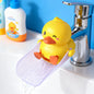 Skyroku Duck-Tastic Faucet Extender for Toddlers – Adjust to Kick (See Video) – Splash-Proof Sink Extender for Front-Facing Faucets Only – BPA-Free for Bathroom