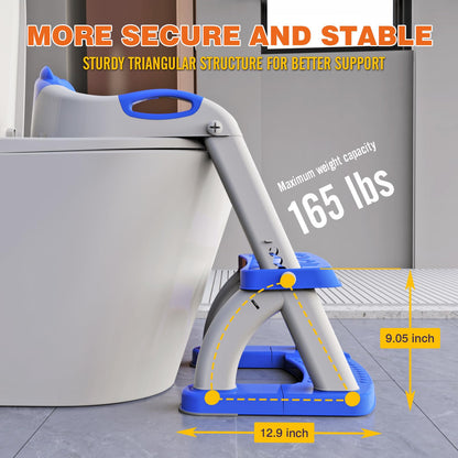 Sapphire Blue 8898 New Sector-Shape Toddelr Toilet Seat