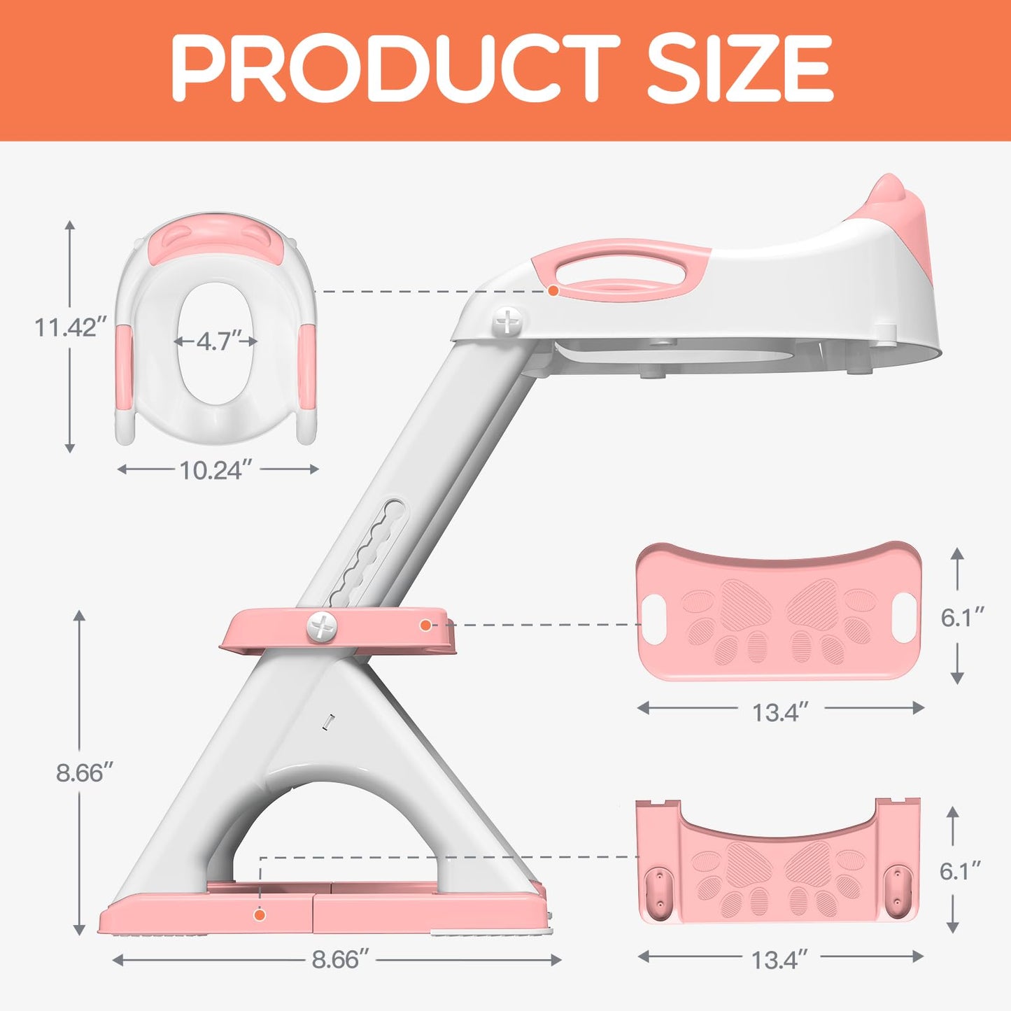 Potty Training Seat, SKYROKU Upgrade Toddler Toilet Seat for Kids