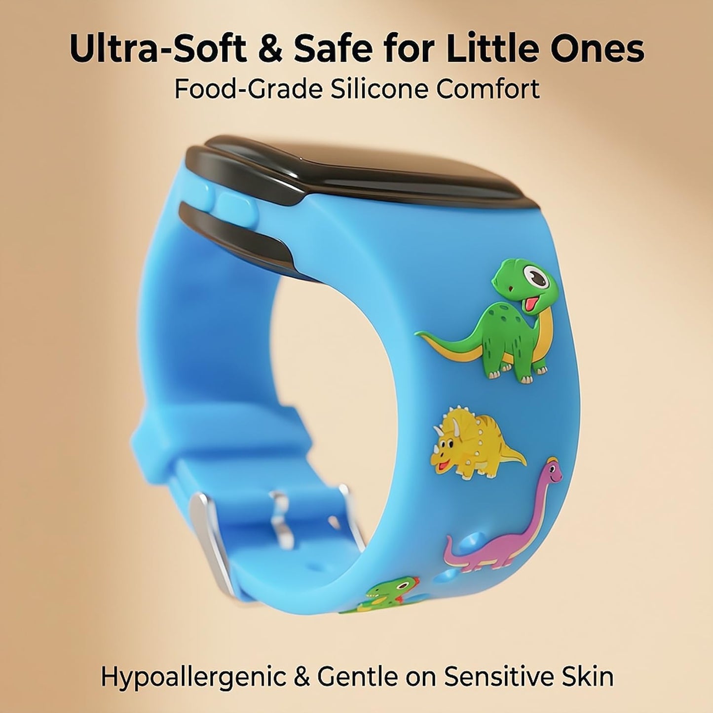 SKYROKU Toddler Potty Training Watch – Magnetic Charging, 5 Timing Modes, Ultra-Long Standby, Cute Dinosaur Design, Music & Flash Reminders, Silicone Strap, Large Dial for Easy Use