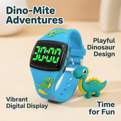 SKYROKU Toddler Potty Training Watch – Magnetic Charging, 5 Timing Modes, Ultra-Long Standby, Cute Dinosaur Design, Music & Flash Reminders, Silicone Strap, Large Dial for Easy Use