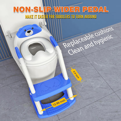 Sapphire Blue 8898 New Sector-Shape Toddelr Toilet Seat