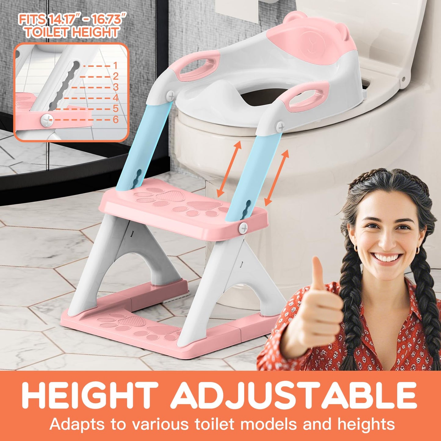 Potty Training Seat, SKYROKU Upgrade Toddler Toilet Seat for Kids