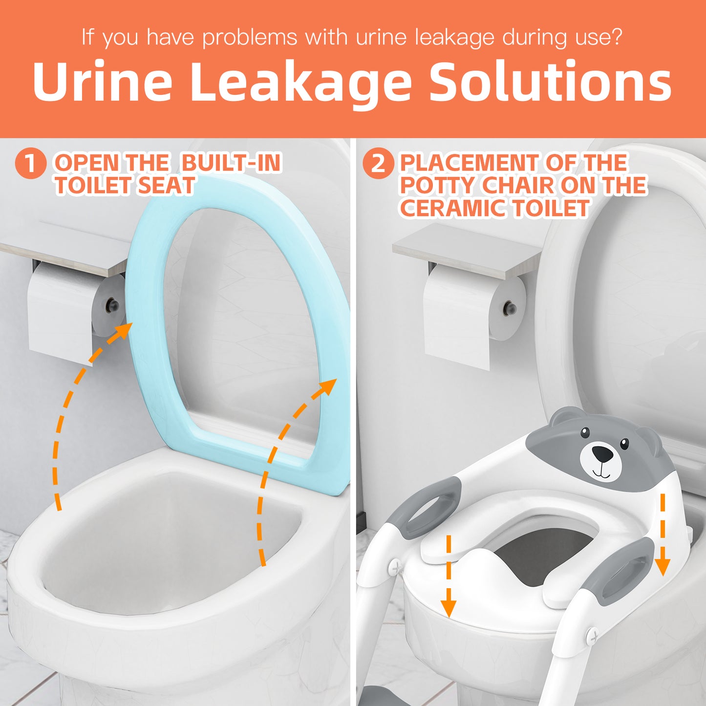 8899-Grey Potty Training Seat