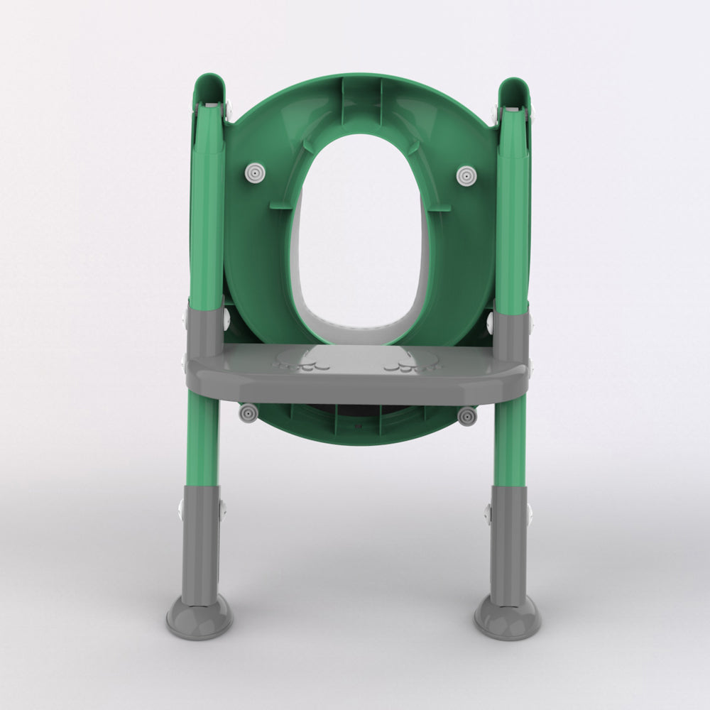 Grey Green Potty Training Seat with Ladder