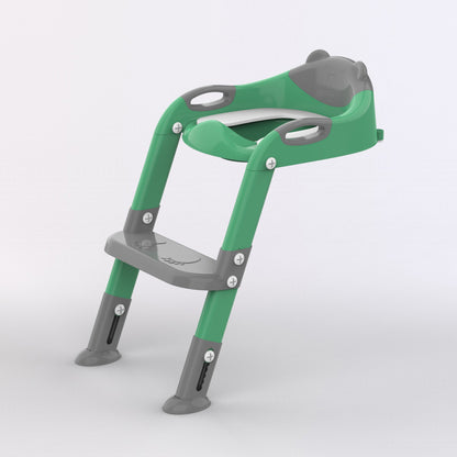 Grey Green Potty Training Seat with Ladder