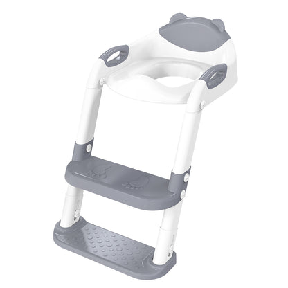 Grey Potty Training Seat Double Pedal Ladder